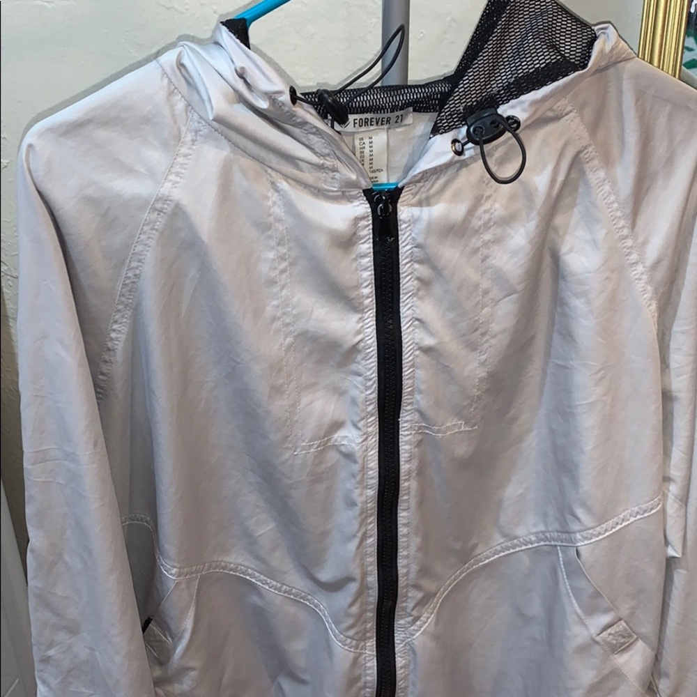Grey windbreaker